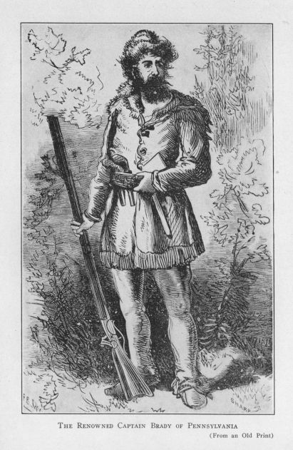 The renowned Captain Brady of Pennsylvania.  (From an Old Print)